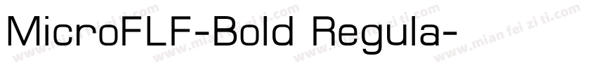 MicroFLF-Bold Regula字体转换